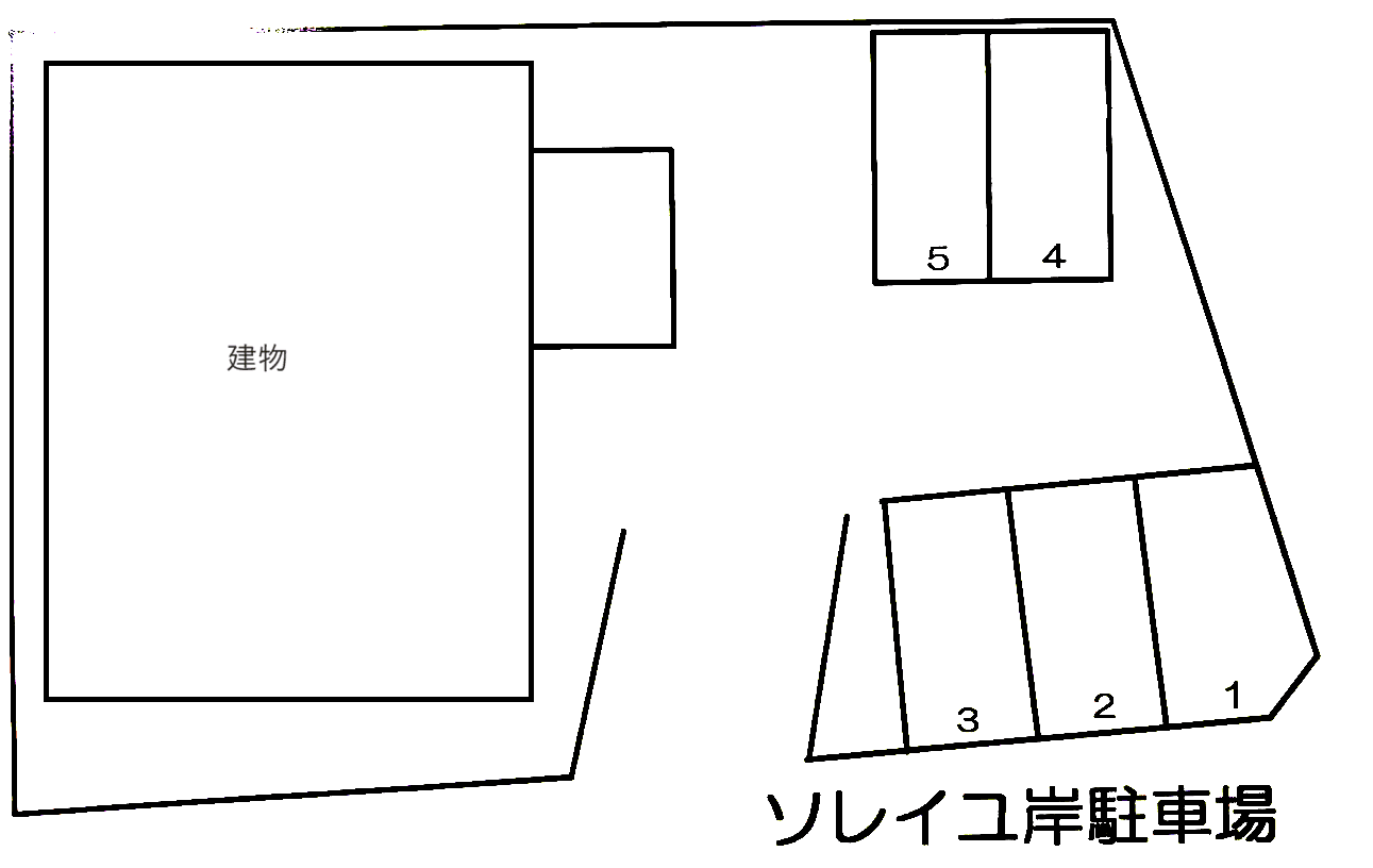 志木市本町6丁目駐車場（ソレイユ岸）の駐車配置図