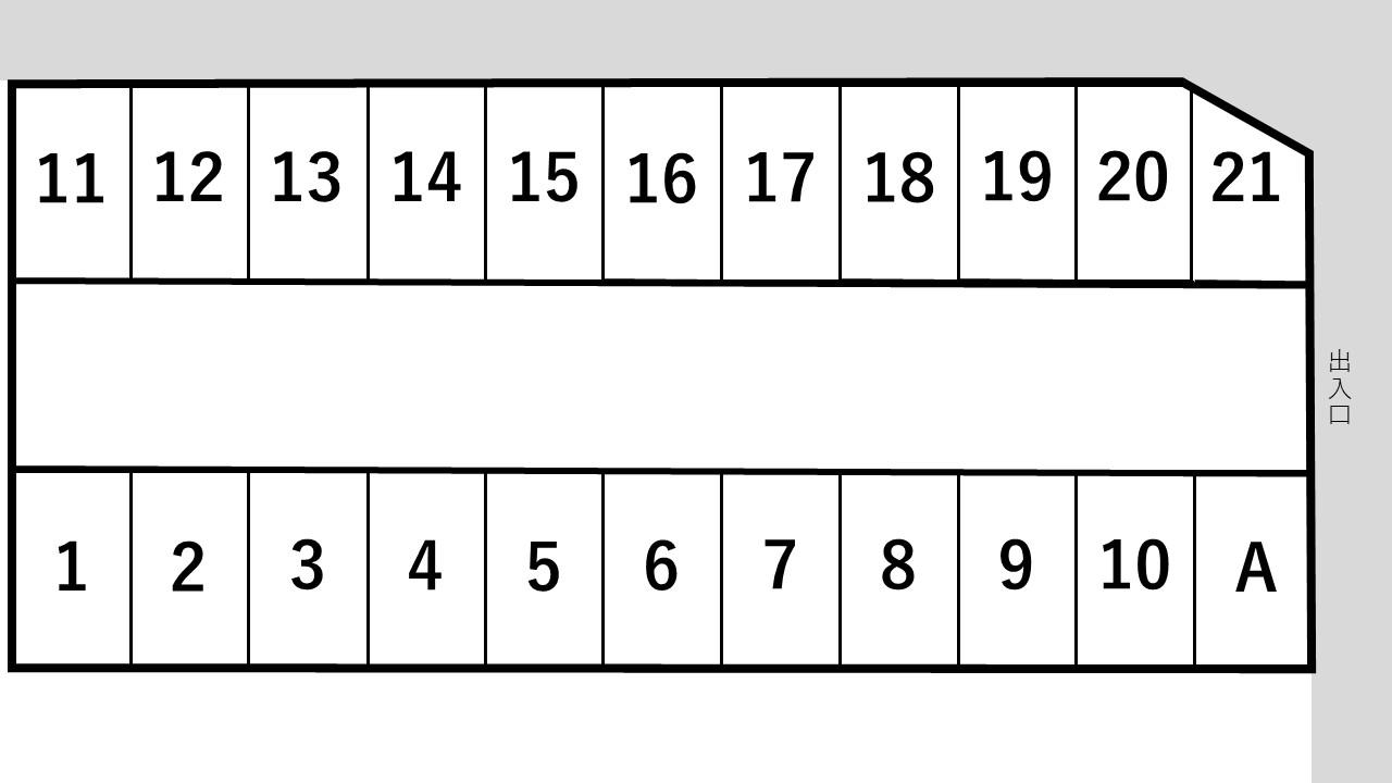 第7渡辺駐車場の駐車配置図