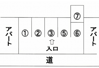 杉田4丁目SUZUKI第二駐車場の駐車配置図