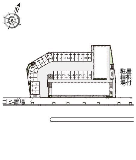 イーストライト白井(40168)の駐車配置図
