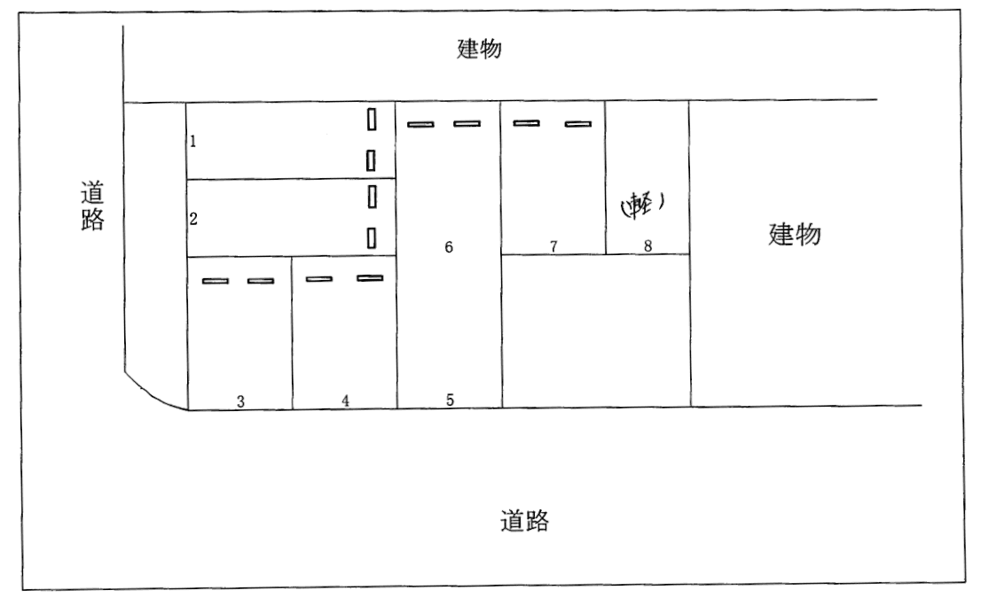 前田２丁目パーキングの駐車配置図