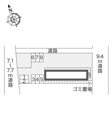 ＫＭ　Ⅰ(22386)の駐車配置図