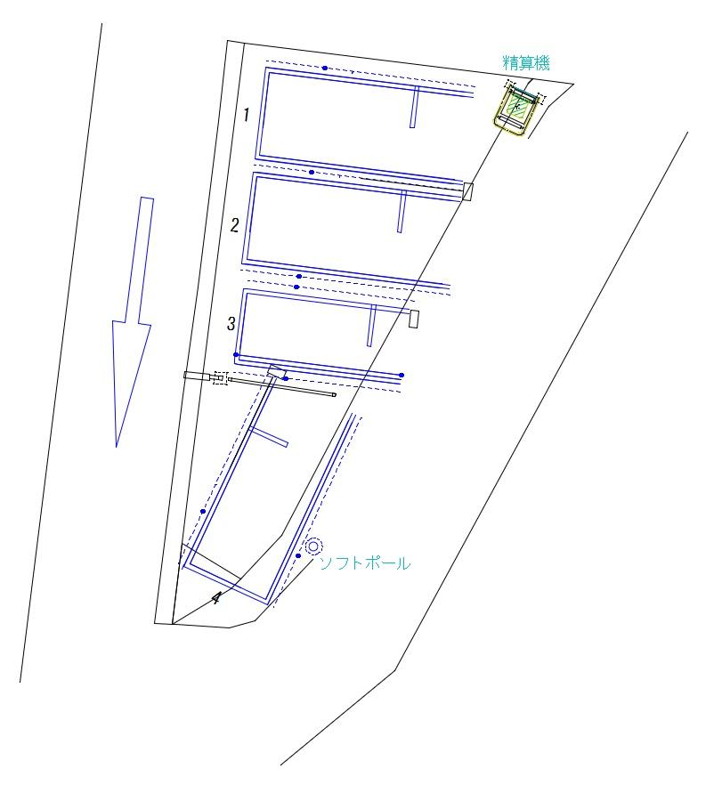 SmarT Park 岡上の町3丁目の駐車配置図