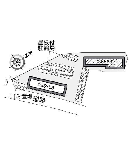 アリオール沼田Ⅱ(36563)の駐車配置図