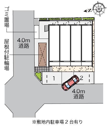 クレイノ楓(57091)の駐車配置図