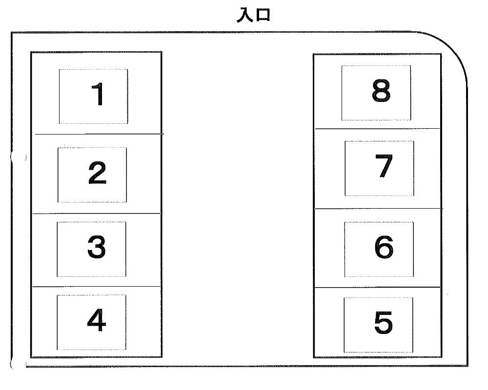 浄運寺駐車場の駐車配置図