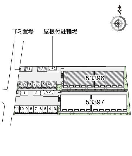 みやびⅡ(53396)の駐車配置図