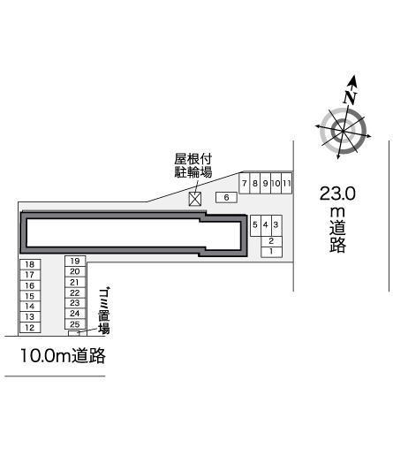 なみうち(27350)の駐車配置図