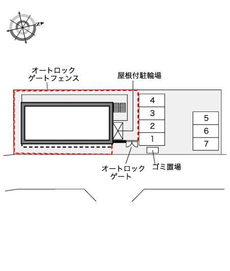ロングヒルズ(40843)の駐車配置図