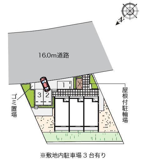 新百合ヶ丘ＨＩＬＬ(43924)の駐車配置図