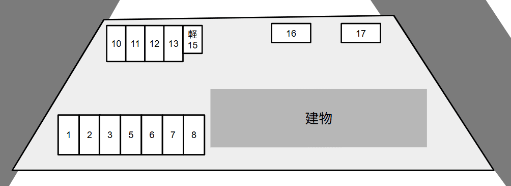 ＳＵＮ　ＶＩＬＬＡ別駐車場の駐車配置図