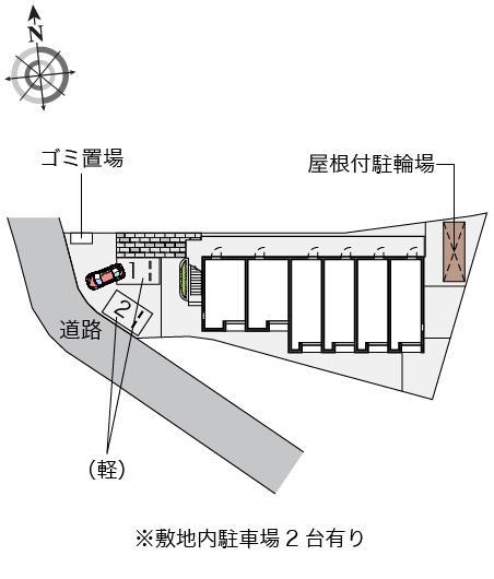 若葉町(53071)の駐車配置図