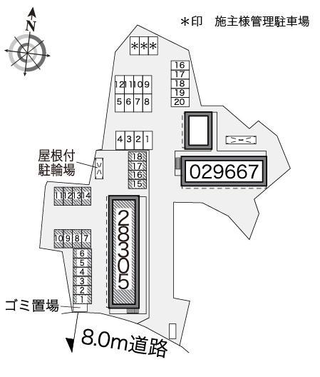 里(28305)の駐車配置図