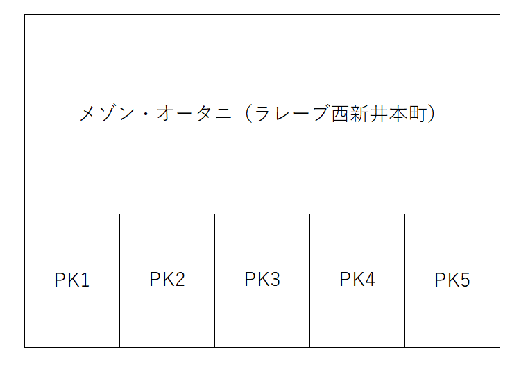 LEREVE西新井本町の駐車配置図