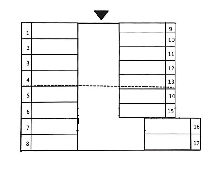 福田７－５－１２パーキングの駐車配置図