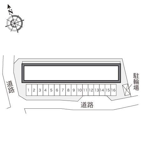 アネックス(22355)の駐車配置図
