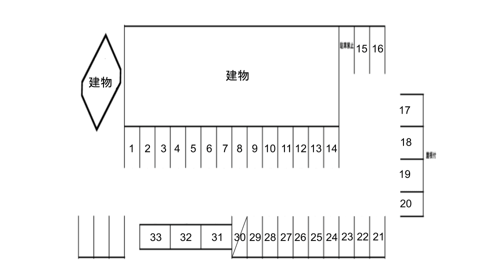 TS崎村ビルの駐車配置図