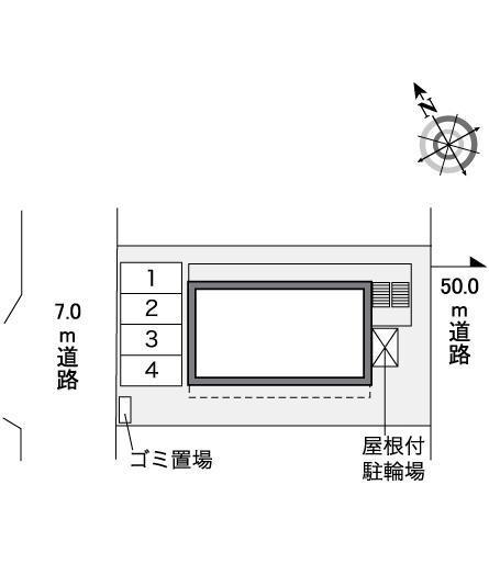西郊(35339)の駐車配置図