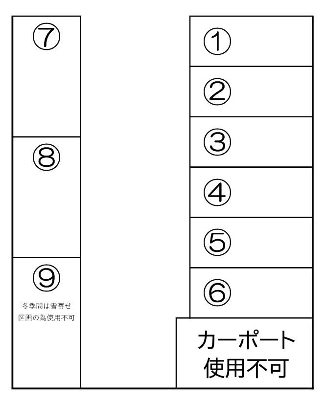 パーキング通町の駐車配置図