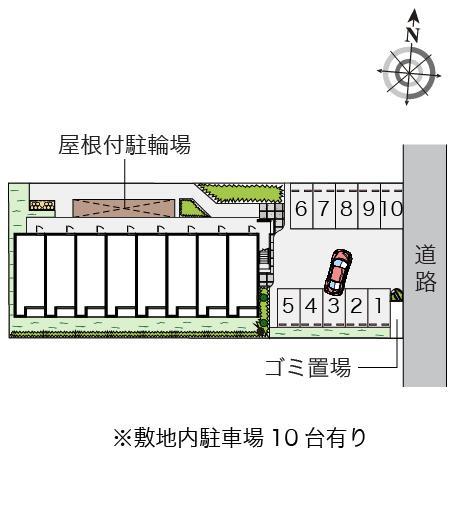 己新田(55270)の駐車配置図