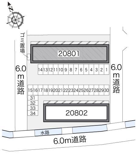 ＳＵＮ　さくら(20801)の駐車配置図