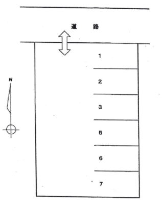 城木町３丁目（稲葉）Ｐの駐車配置図