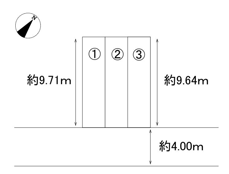 庄福町駐車場の駐車配置図