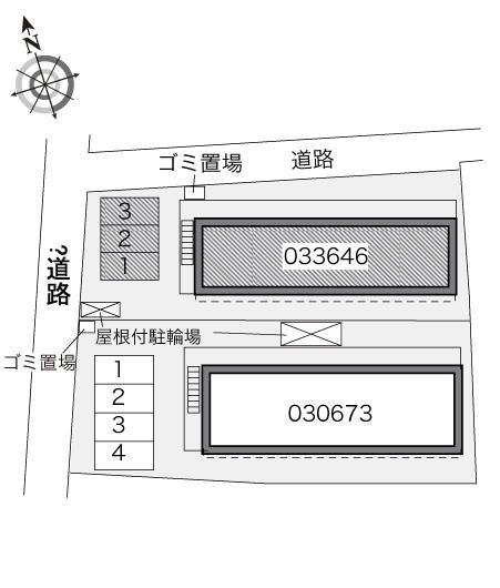 ドゥ　ボヌール(33646)の駐車配置図