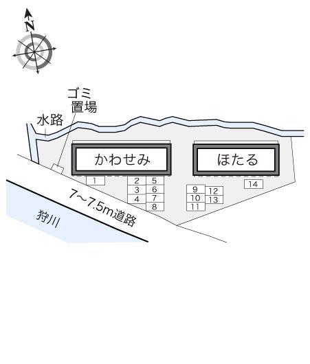 ほたる(13810)の駐車配置図