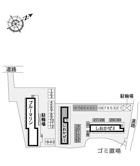 しおかぜⅠ(9201)の駐車配置図