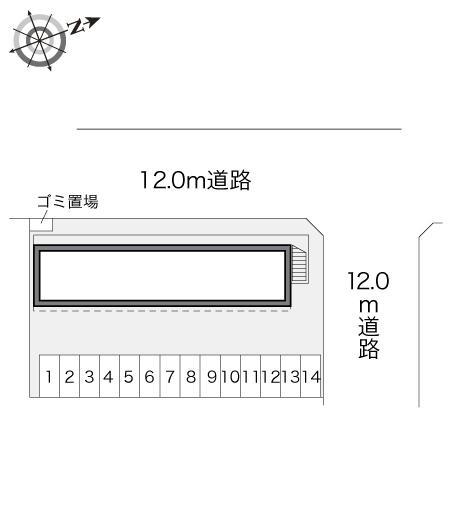 ＧｒａｃｅＨｅｉｍⅡ(17596)の駐車配置図