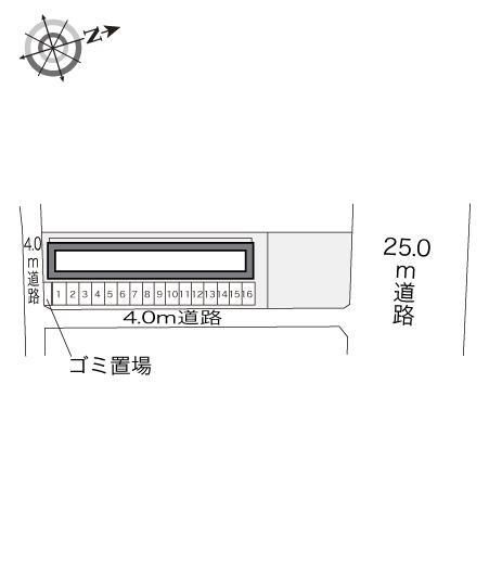 火切塚(20524)の駐車配置図