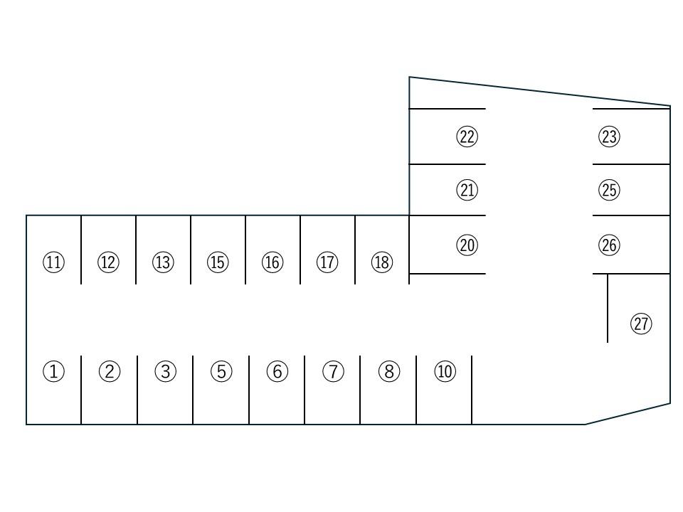ハートパーキングの駐車配置図