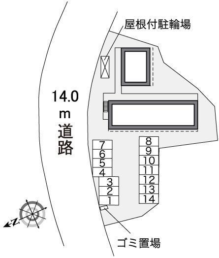ラ　テール大塔(30093)の駐車配置図
