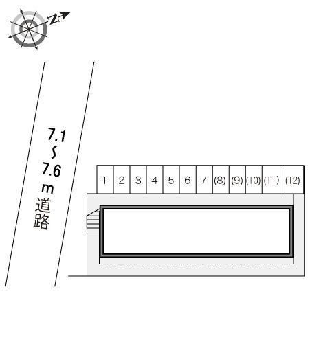 セジュール弐番館(15969)の駐車配置図