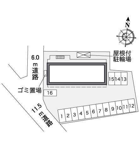 グリーンビュー掛川(36100)の駐車配置図