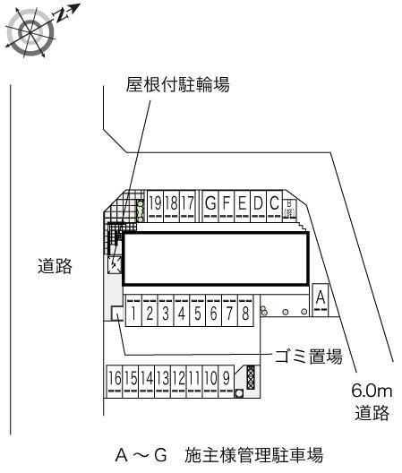 ラウレア(52244)の駐車配置図