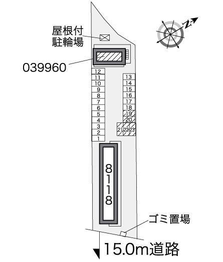 ドミール(39960)の駐車配置図
