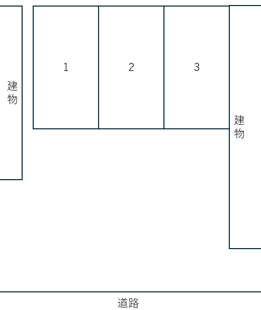 田中月極駐車場の駐車配置図