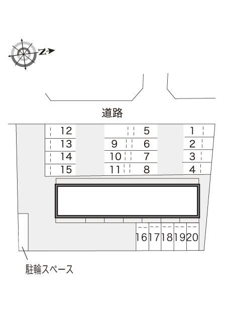 ソアレ(10970)の駐車配置図