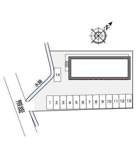 ガーデンシティ(25140)の駐車配置図