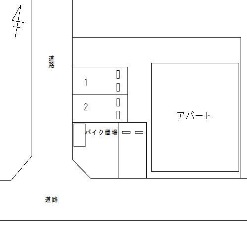 FK-T＆Fアパートメントの駐車配置図