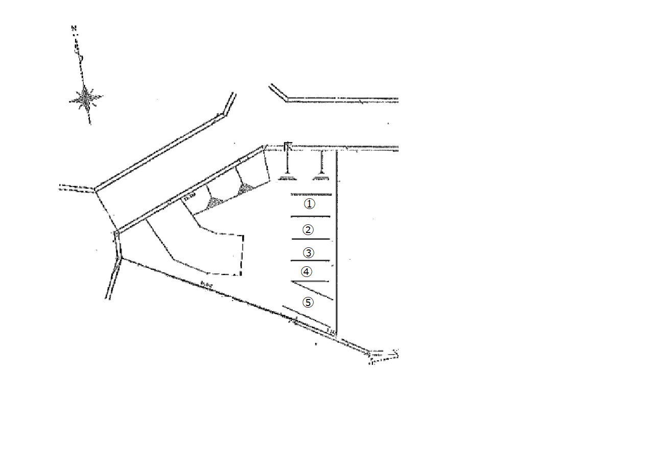 ＮＯ．１７４の駐車配置図