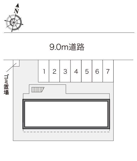 長潟(22525)の駐車配置図