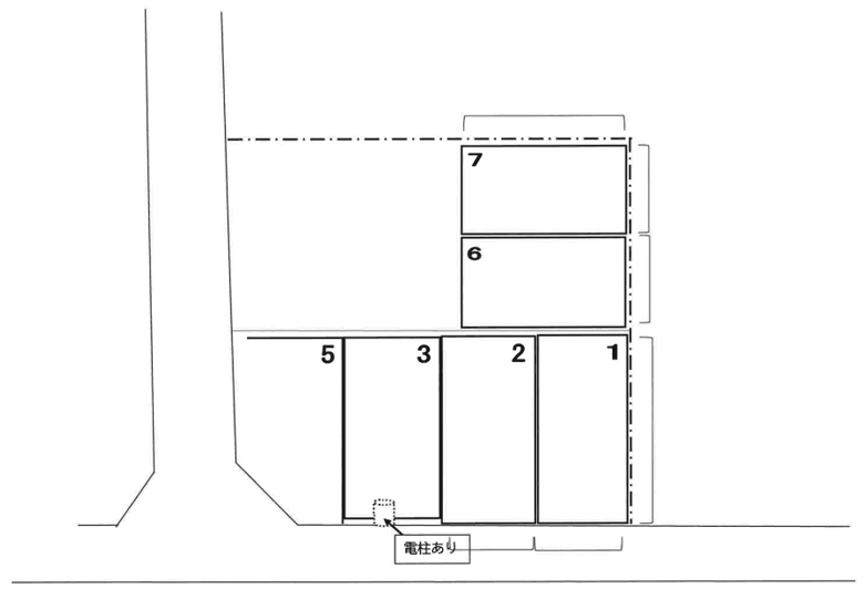 栄町2丁目駐車場の駐車配置図