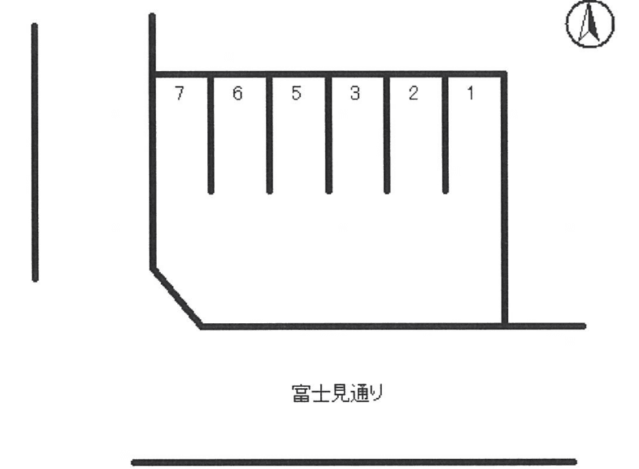 上野口　井口駐車場Ｂの駐車配置図