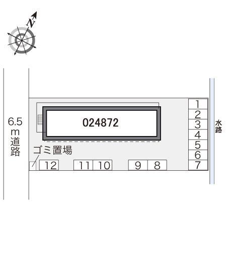 西島ＥＡＳＴ(24872)の駐車配置図