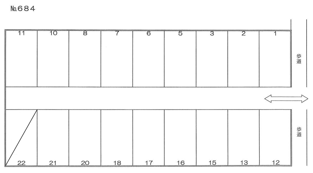 ６８４の駐車配置図