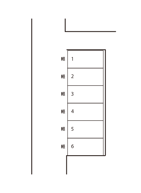 ザ・パーク小田原2丁目3の駐車配置図