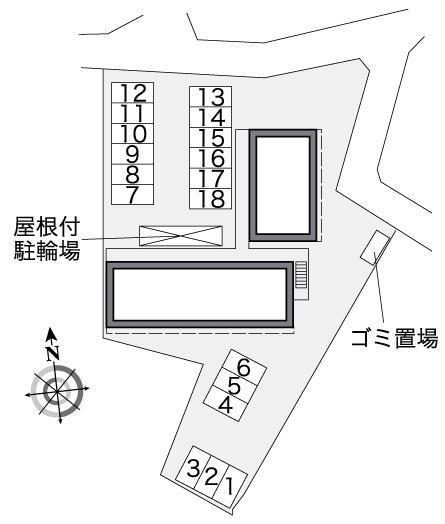 中畑(38912)の駐車配置図